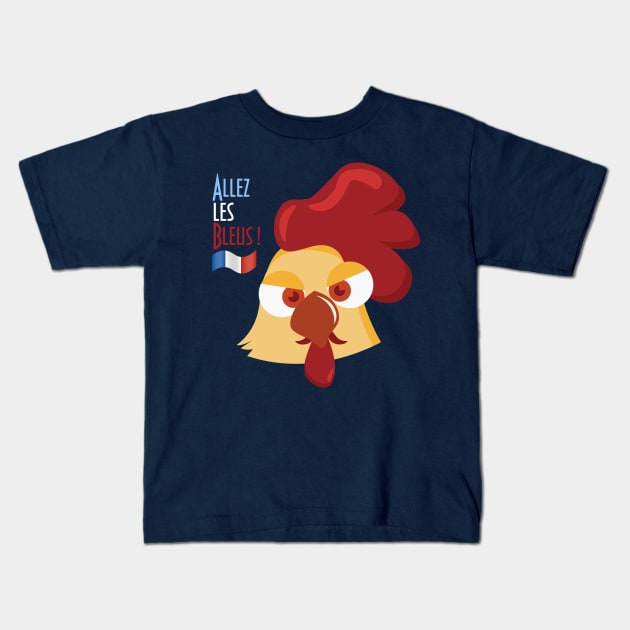 Allez Les Bleus Kids T-Shirt by tatadonets